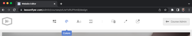 Website Editor Toolbar